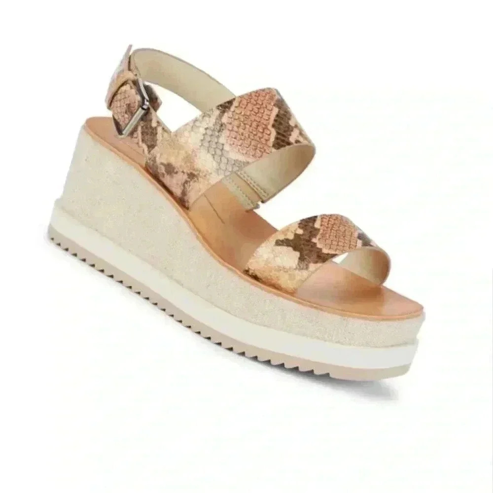 Dolce Vita Idrah Wedge Embossed Leather